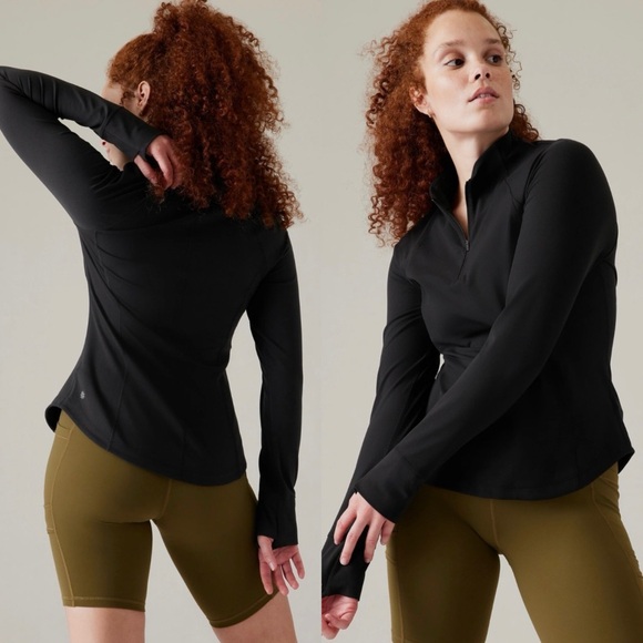 Athleta Salutation Half Zip, Powervita Black XL - Picture 3 of 16